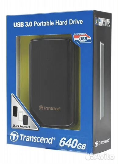 Transcend StoreJet 640Gb USB 3.0 новый