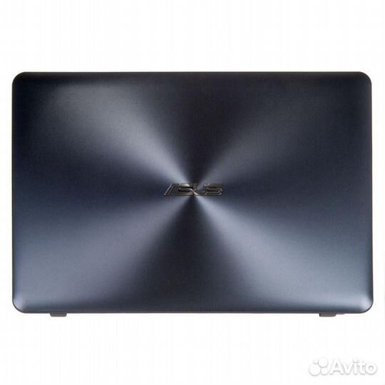 Задняя крышка для asus X442UQ темно-синяя, с разбо