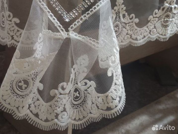 Скатерть с кружевом силиконовая (прозрачная)