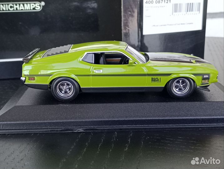 Ford mustang mach 1 1971 green 1:43 minichamps