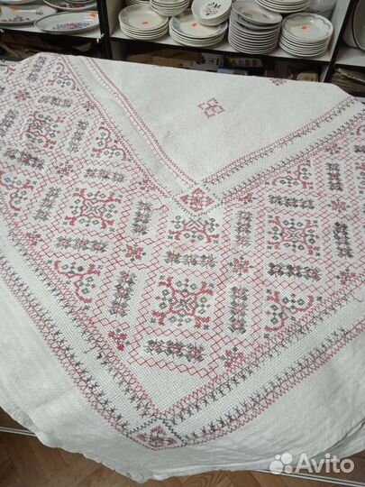 Скатерть старинная дореволюционная
