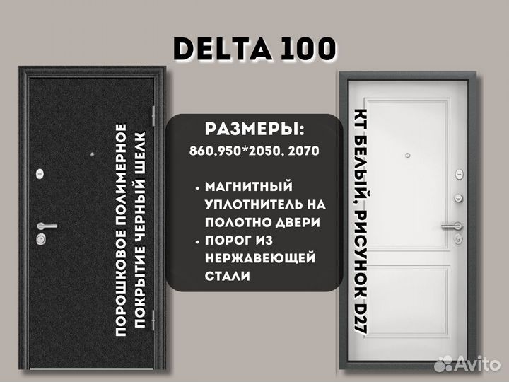 Трехконтурные двери – Torex delta 100