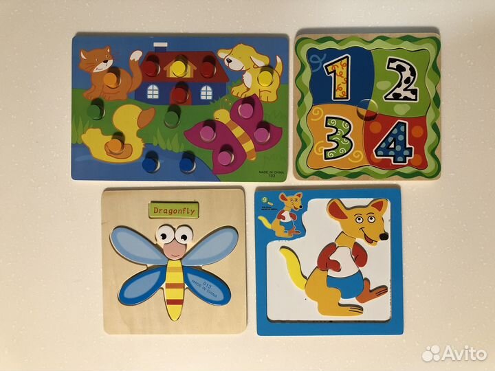 Деревянные игрушки - рамки вкладыши