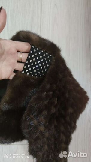 Новая норковая шапка-косынка