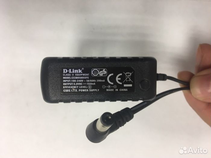 Блок питания внешний 5V 0.55A D-Link CS3B050055FG
