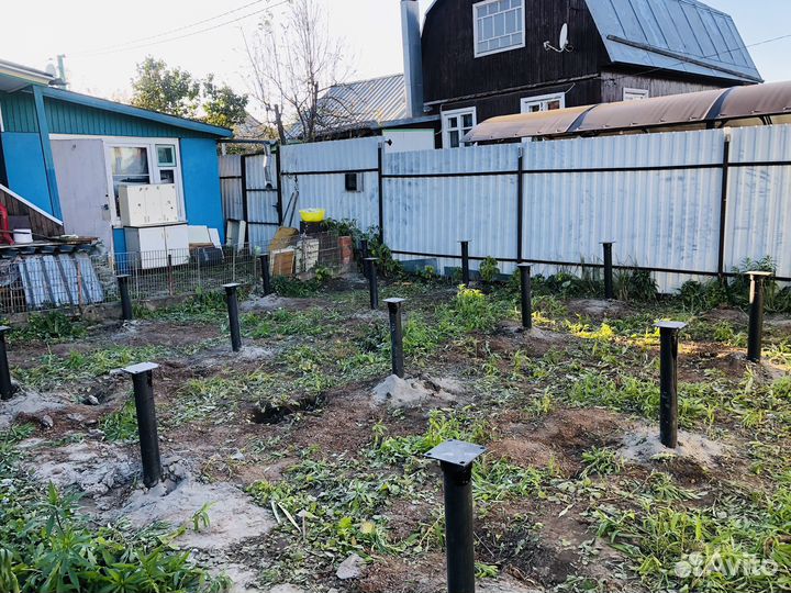 Винтовые сваи под ключ установка