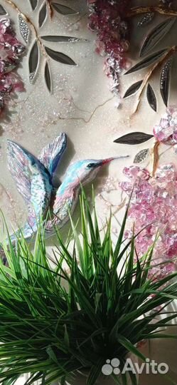 Зеркальная картина. Пано с эпоксидной смолой