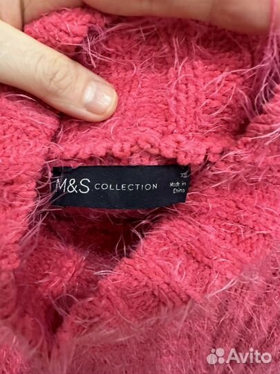 Свитер женский marks spencer розовый 42