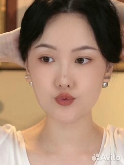 Серьги серые Swarovski