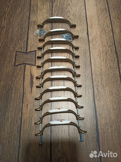 Ручка скоба на кухонный шкафчик под бронзу