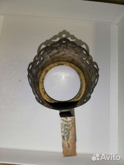 Старинный серебряный подстаканник