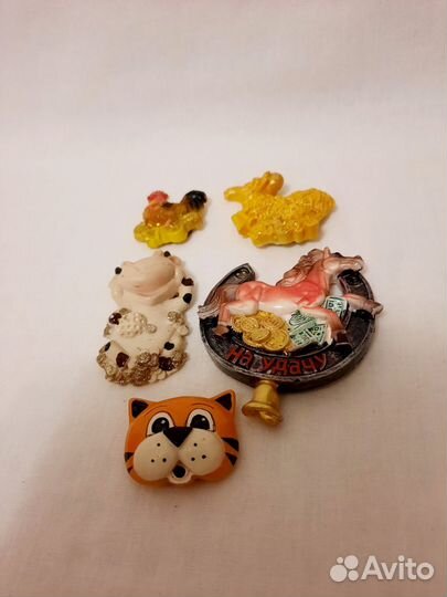 Магнитики животных на холодильник объёмные