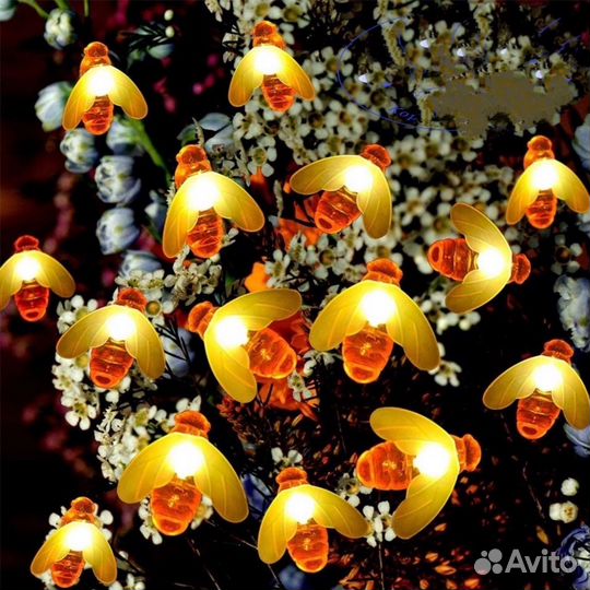 Гирлянда нить пчёлки новая