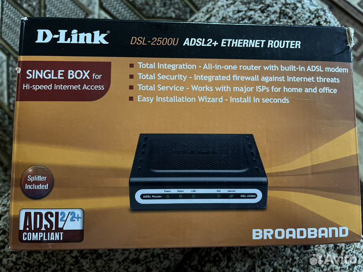 D-Link DSL-2500U adsl+ ethernet router