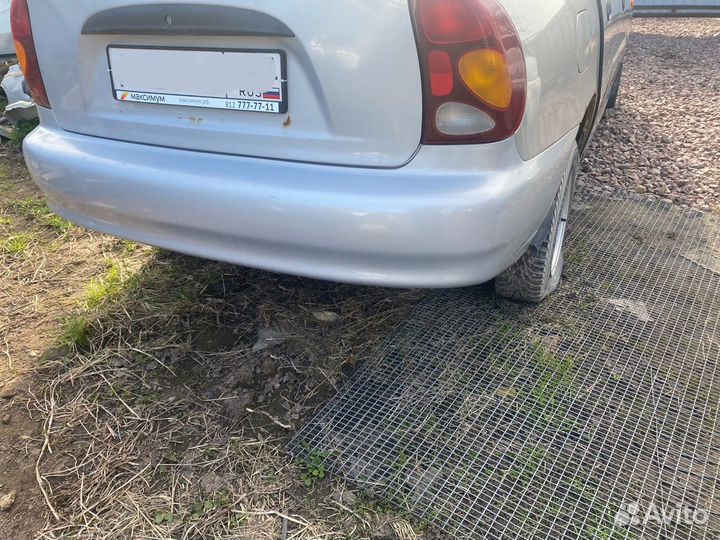 Здний бампер шевроле ланос