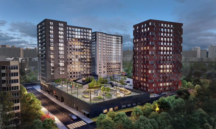 2-к. квартира, 59,9 м², 12/17 эт.