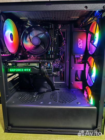 Игровой компьютер I3-10100F/RTX 3050/16 GB/512 SSD