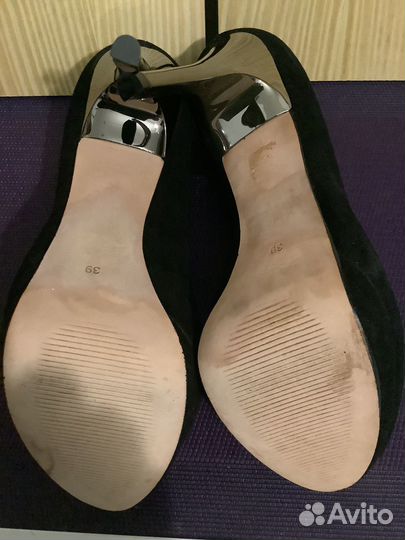 Туфли Cosmoparis Франция р39 на 38 натур. замша