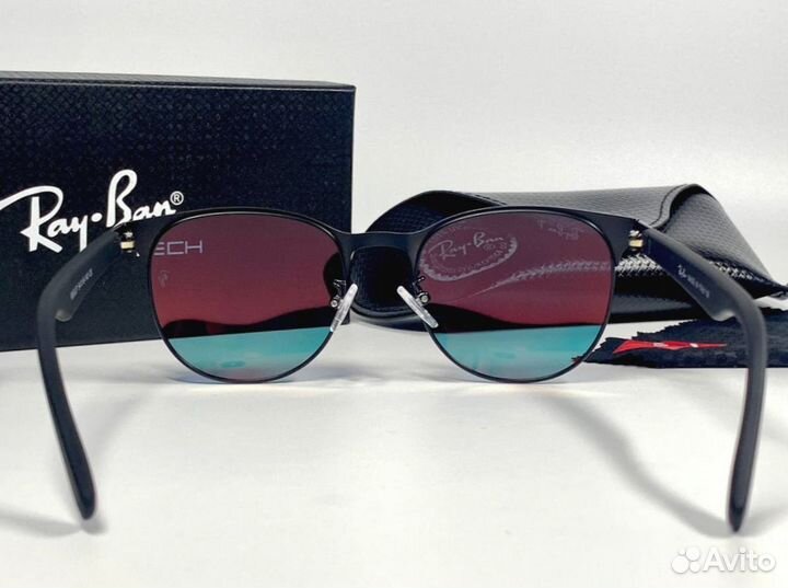 Очки Ray Ban красный градиент