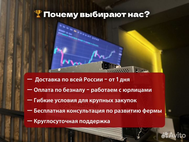 Майнер Whatsminer M30s++ 104th / с видеоотчётом