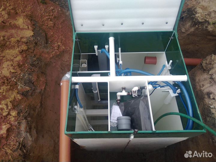 Септик эко Малахит 8 энергонезависимый