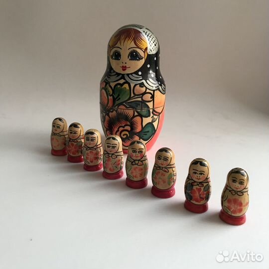 Сувенир СССР Матрешки Дерево