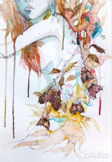 Картина акварельная А3 