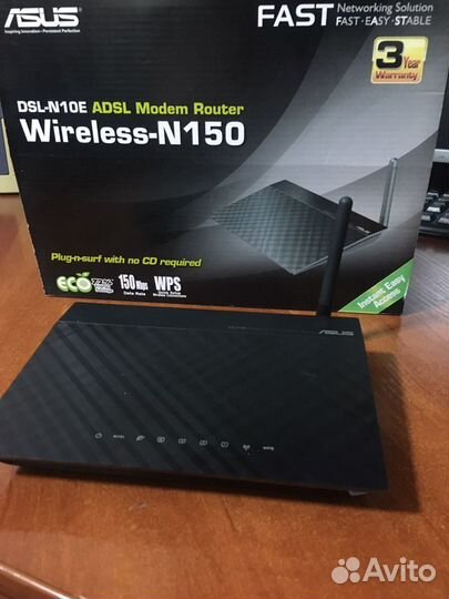 Asus dsl-n10e модем роутер