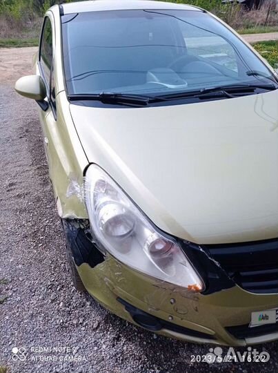 Opel Corsa 1.4 МТ, 2007, битый, 195 000 км