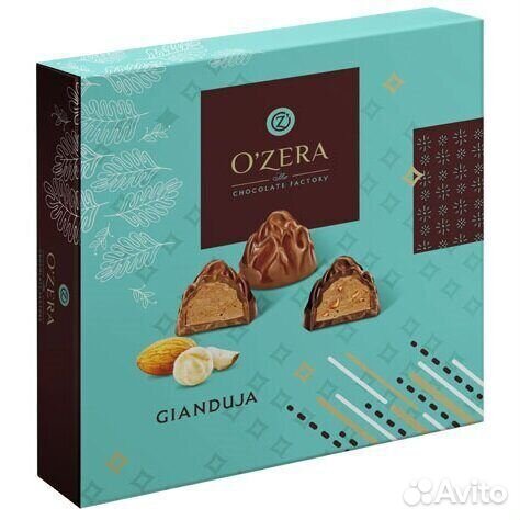 Конфеты Озера (OZera) gianduja с Орехами 125г