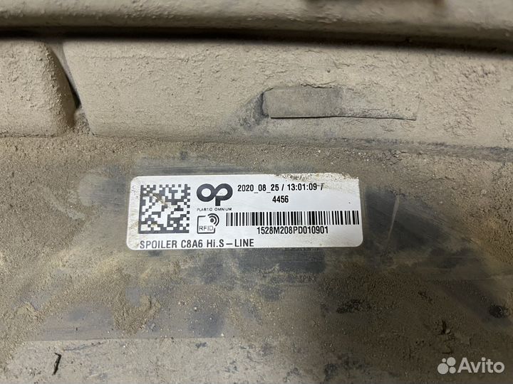 Диффузор на задний бампер Audi A6 C8
