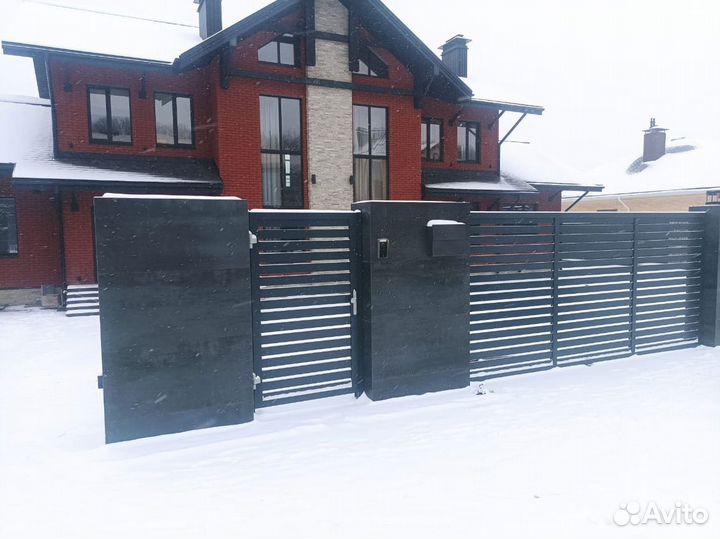 Откатные ворота с установкой