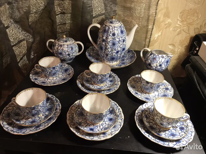 Сервиз чайный вьюнок Лфз СССР