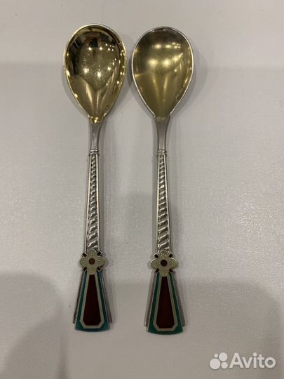 Чайные ложки серебро 916 проба