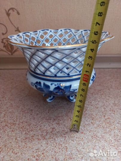 Ваза конфетница Гжель