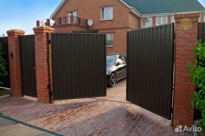 Распашные ворота под заказ