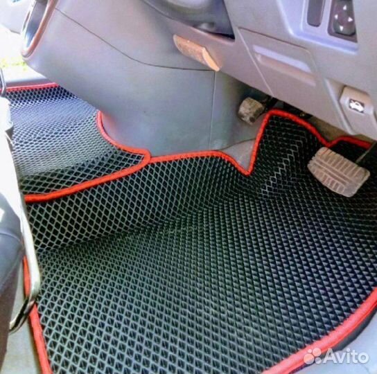 Автоковрик EVA в Тойота Камри 3D с бортами