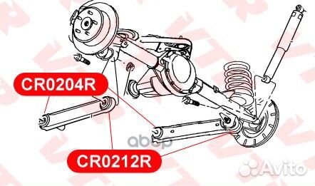 Полиуретановый сайлентблок нижнего рычага задней