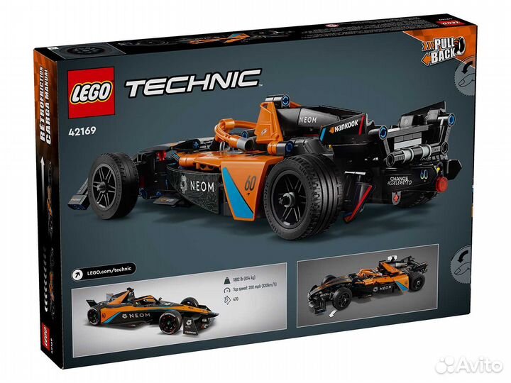 Lego Technic Лего 42169 neom McLaren Formula E