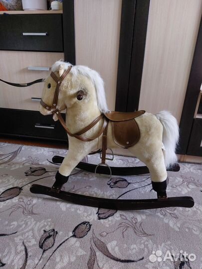 Лошадка качалка деревянная