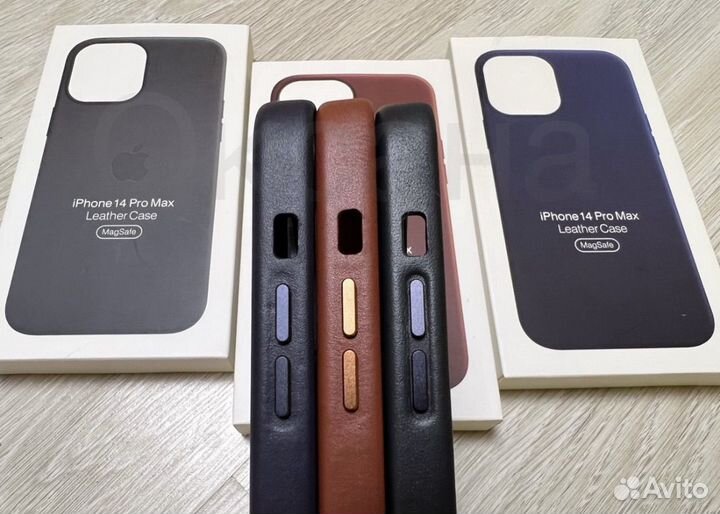Кожаные чехлы на iPhone 14 -15 Pro Pro Max