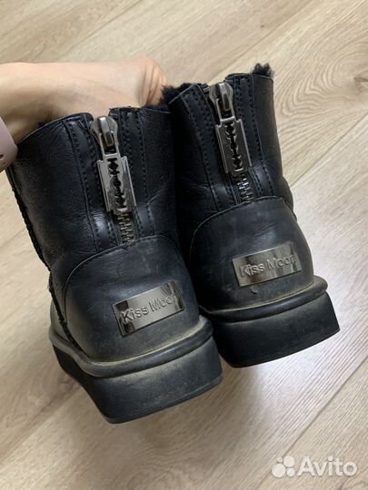 Угги женские черные зимние kiss moon