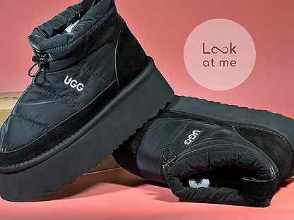 Угги женские на платформе UGG obba platform black