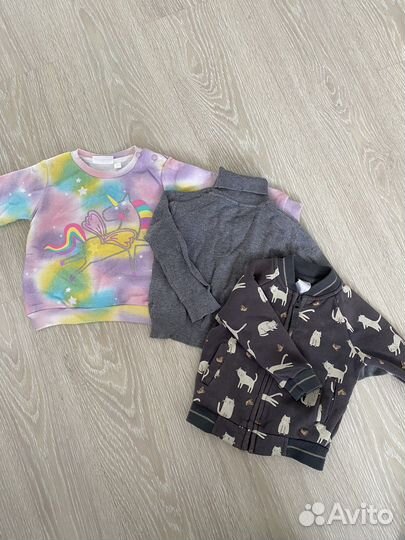 Вещи пакетом на девочку 80