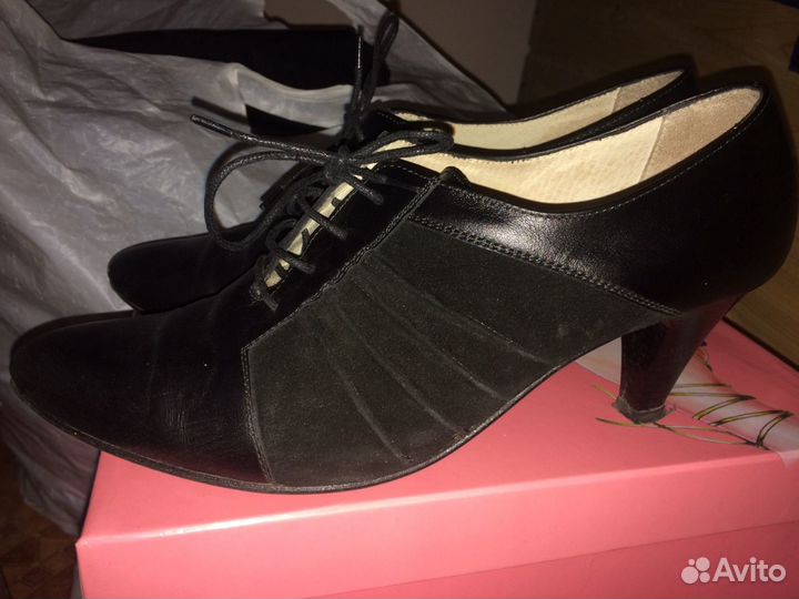 Туфли женские кожаные 39