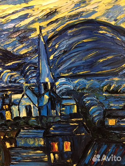 Картина маслом на холсте пейзаж