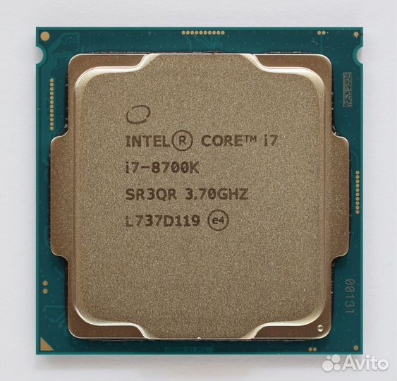 Процессор Intel core i7 8700k 1151v2