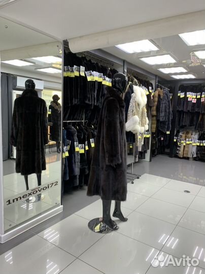 Шуба норковая б/у 50-52р без капюшона классика