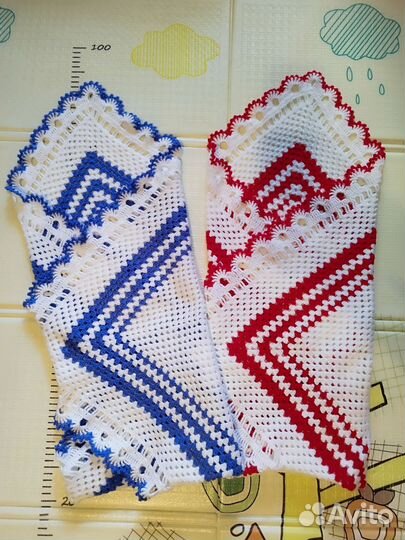 Плед детский вязаный ручная работа