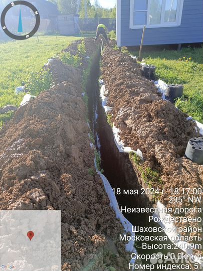 Копка траншей вручную